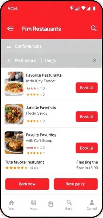 Preview of the Table214 mobile app